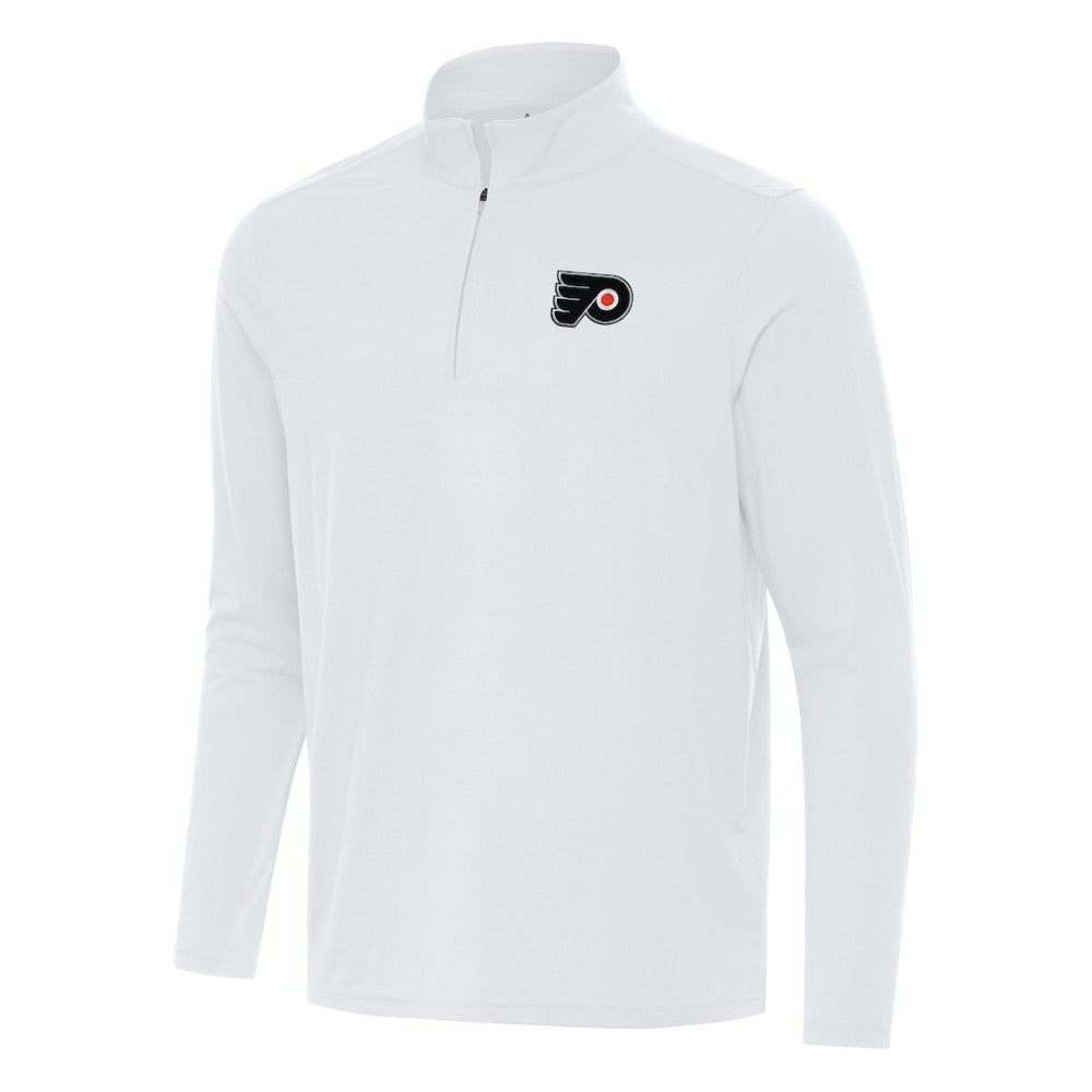 Philadelphia Flyers Antigua Intent Quarter-Zip Top - White | NHL Lifestyle