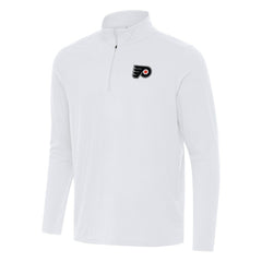 Philadelphia Flyers Antigua Intent Quarter-Zip Top - White | NHL Lifestyle