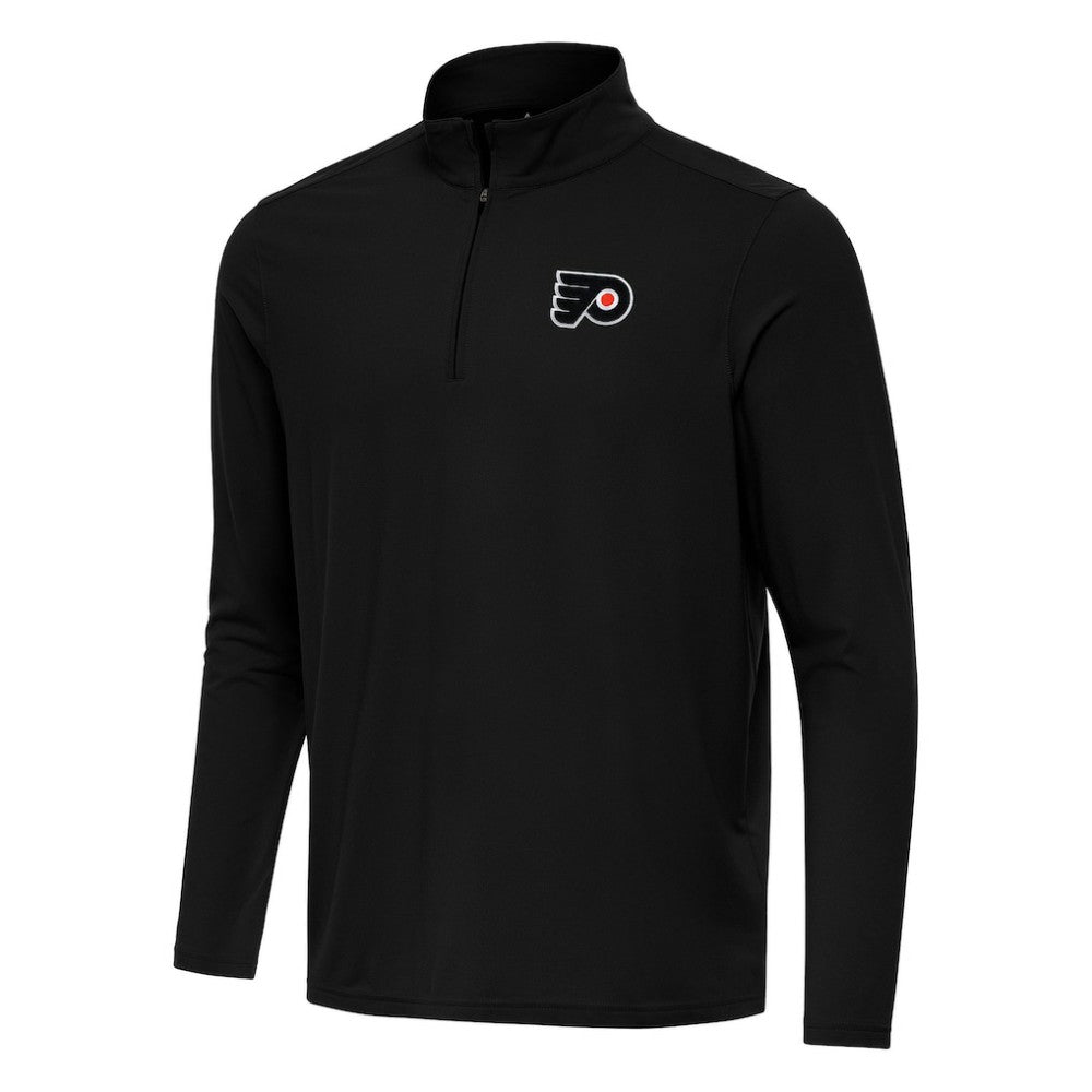 Philadelphia Flyers Antigua Intent Quarter-Zip Top - Black | NHL on sale