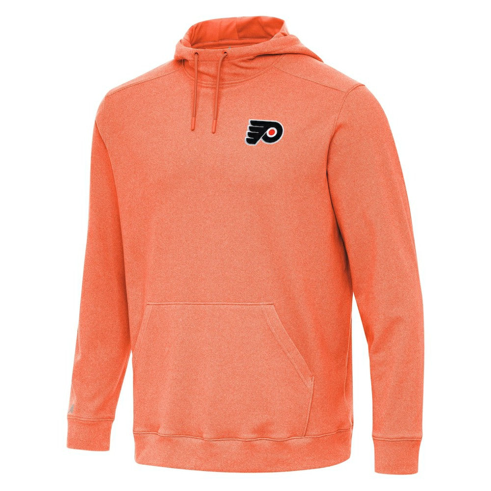 Philadelphia Flyers Antigua Cloud Pullover Hoodie - Heather Orange | NHL Clearance