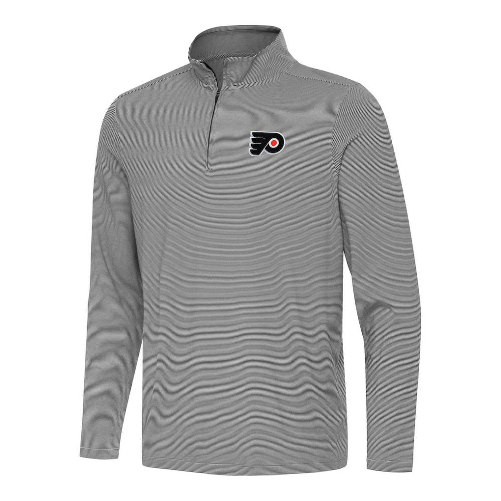 Philadelphia Flyers Antigua Twine Quarter-Zip Top - Black | NHL sale