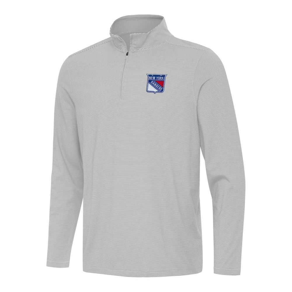 New York Rangers Antigua Twine Quarter-Zip Top - Gray | NHL online