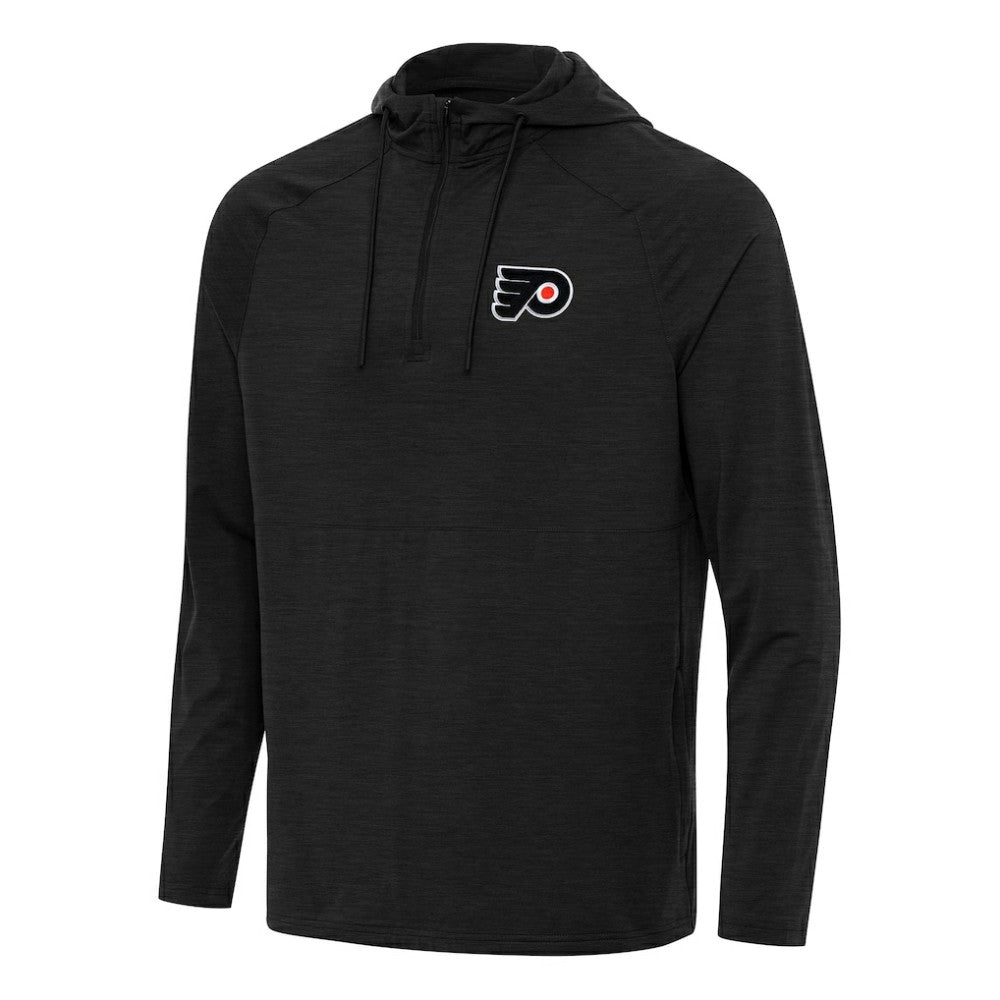 Philadelphia Flyers Antigua Spikes Quarter-Zip Hoodie - Heather Black | NHL on sale