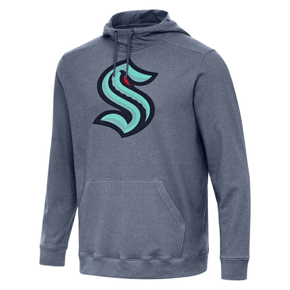 Seattle Kraken Antigua Cloud Pullover Hoodie - Heather Navy | NHL online
