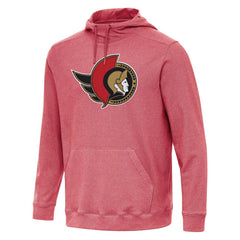 Ottawa Senators Antigua Cloud Pullover Hoodie - Heather Red | NHL Lifestyle