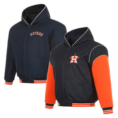 Houston Astros JH Design Youth Reversible Fleece Full-Snap Hoodie Jacket Near Me