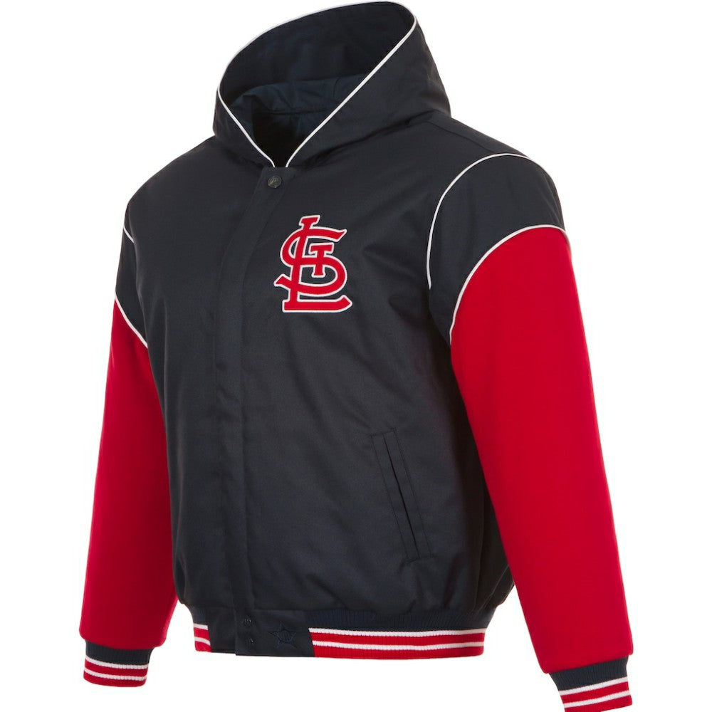 St. Louis Cardinals JH Design Youth Reversible Fleece Full-Snap Hoodie Jacket for sale