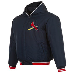 St. Louis Cardinals JH Design Youth Reversible Fleece Full-Snap Hoodie Jacket for sale