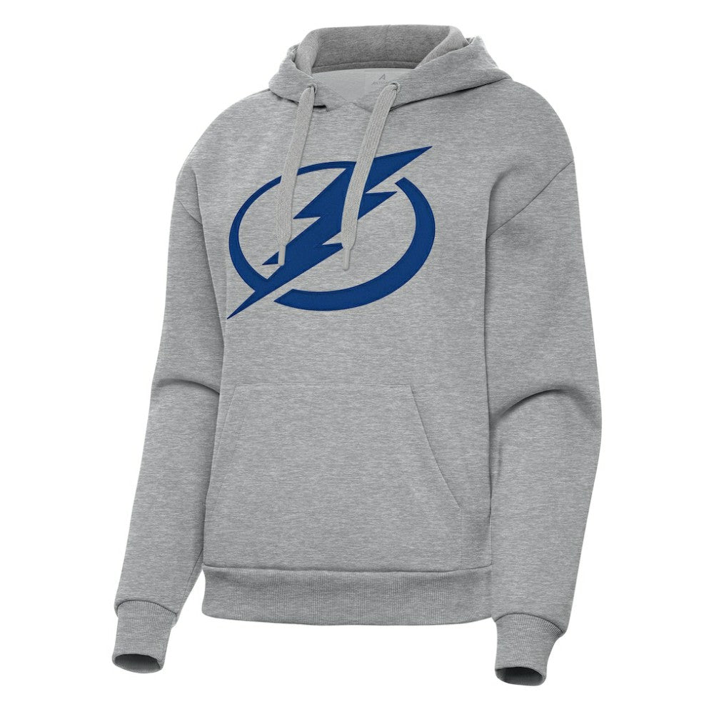 Tampa Bay Lightning Antigua Women's Victory Pullover Hoodie - Heather Gray | NHL discount