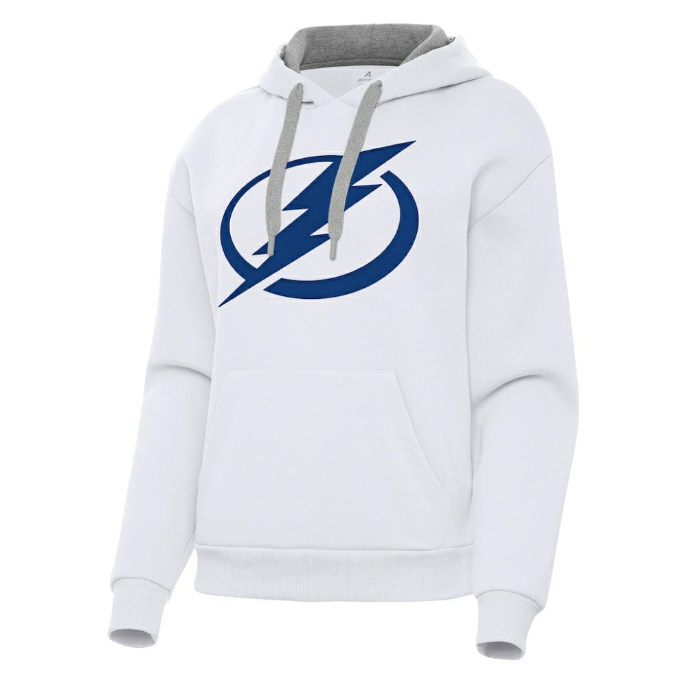 Tampa Bay Lightning Antigua Women's Victory Pullover Hoodie - White | NHL near me