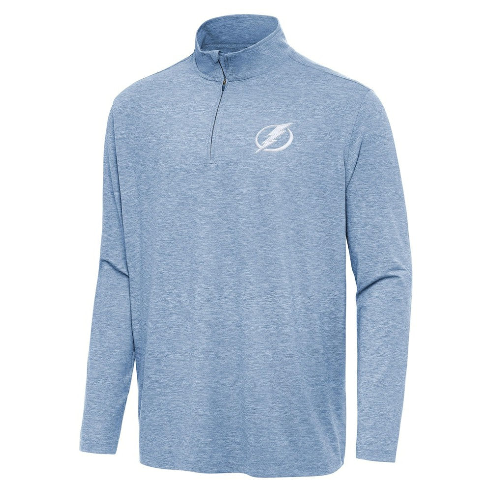 Tampa Bay Lightning Antigua Hunk Quarter-Zip Top - Heather Blue | NHL near me