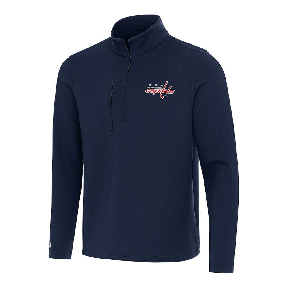Washington Capitals Antigua Insider Quarter-Zip Top - Navy | NHL Lifestyle