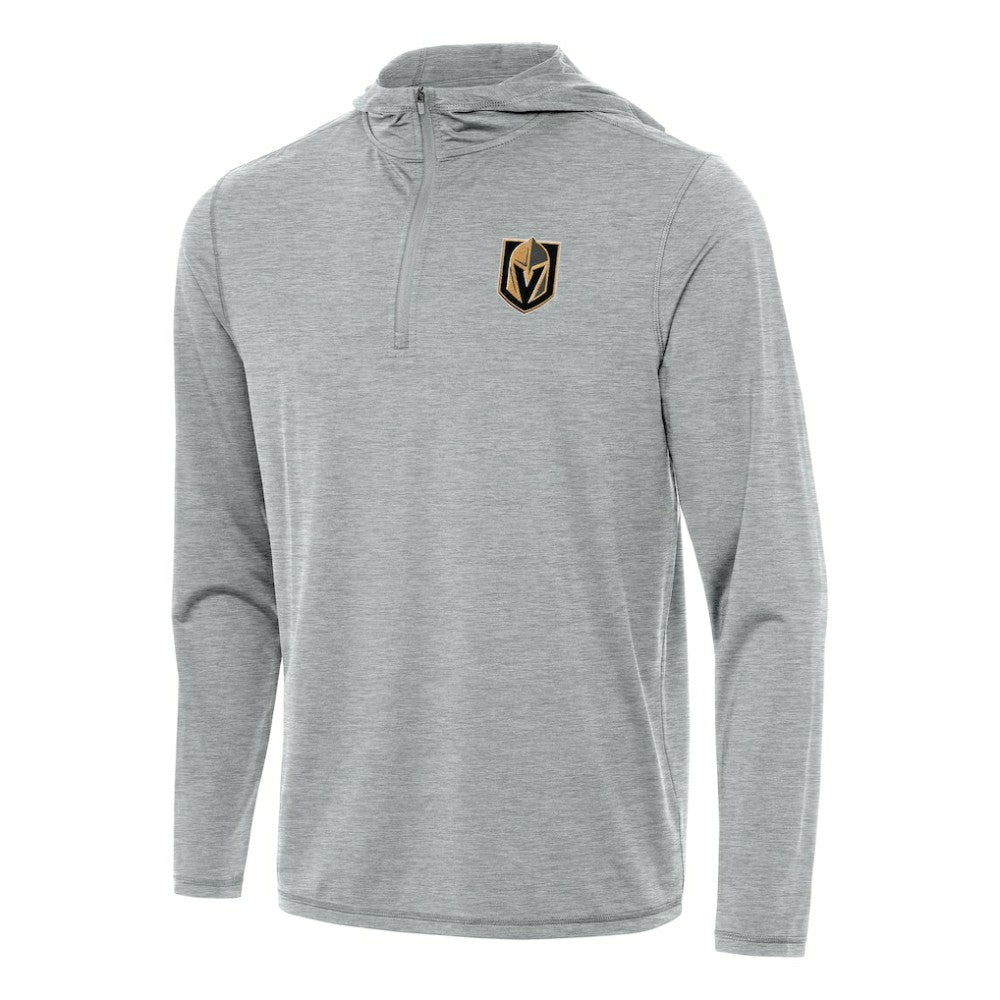 Vegas Golden Knights Antigua Tidy Quarter-Zip Hoodie - Heather Gray | NHL discount