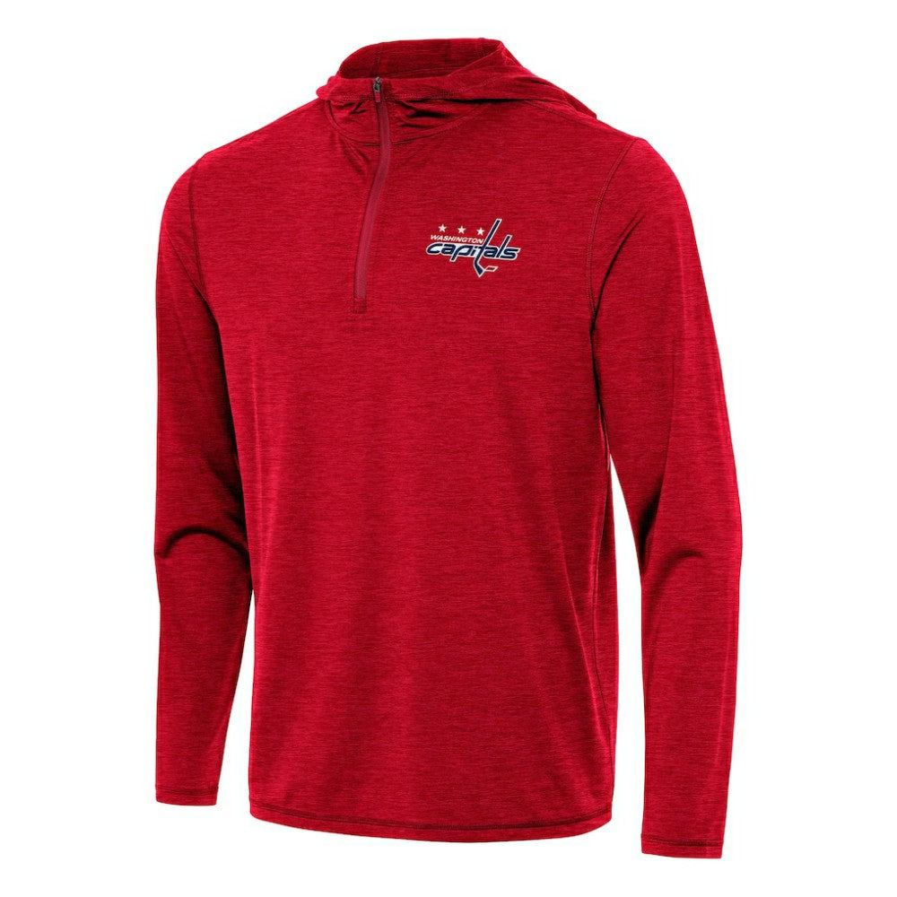 Washington Capitals Antigua Tidy Quarter-Zip Hoodie - Heather Red | NHL near me