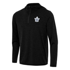 Toronto Maple Leafs Antigua Tidy Quarter-Zip Hoodie - Heather Black | NHL on sale