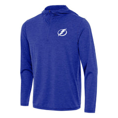 Tampa Bay Lightning Antigua Tidy Quarter-Zip Hoodie - Heather Royal | NHL Lifestyle
