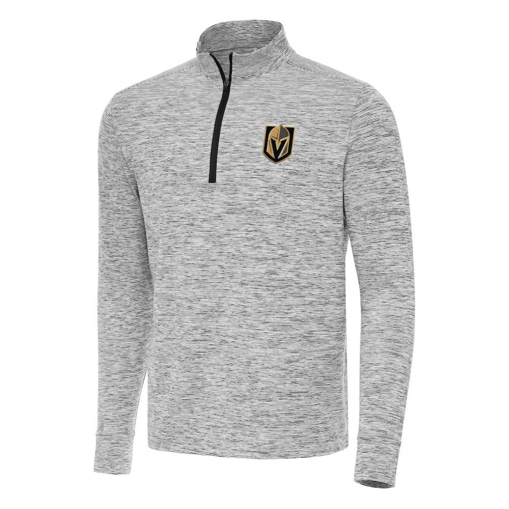 Vegas Golden Knights Antigua Cause Quarter-Zip Top - Black | NHL Lifestyle