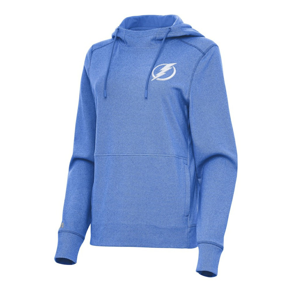Tampa Bay Lightning Antigua Women's Justice Pullover Hoodie - Heather Royal | NHL Lifestyle