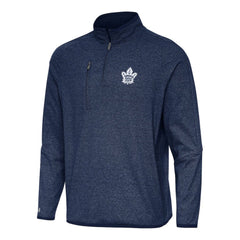 Toronto Maple Leafs Antigua Certain Quarter-Zip Tri-Blend Sweatshirt - Heather Navy | NHL discount