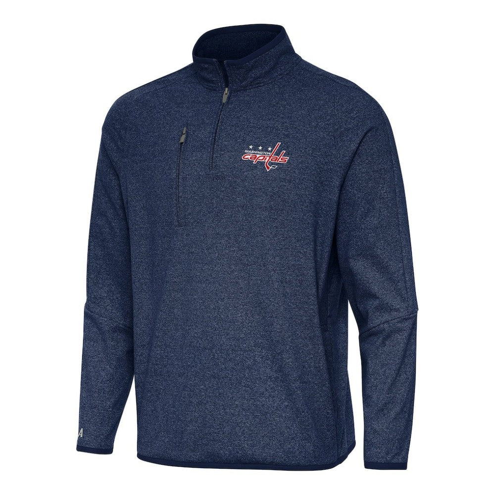 Washington Capitals Antigua Certain Quarter-Zip Tri-Blend Sweatshirt - Heather Navy | NHL online