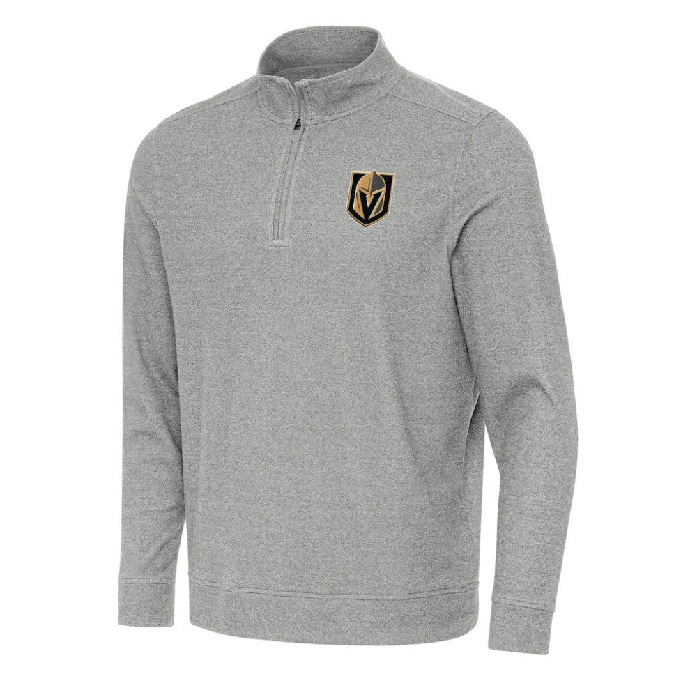 Vegas Golden Knights Antigua Subtle Quarter-Zip Sweatshirt - Heather Gray | NHL on sale