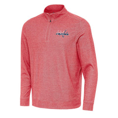 Washington Capitals Antigua Subtle Quarter-Zip Sweatshirt - Heather Red | NHL discount
