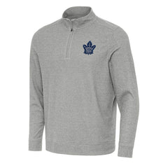 Toronto Maple Leafs Antigua Subtle Quarter-Zip Sweatshirt - Heather Gray | NHL near me