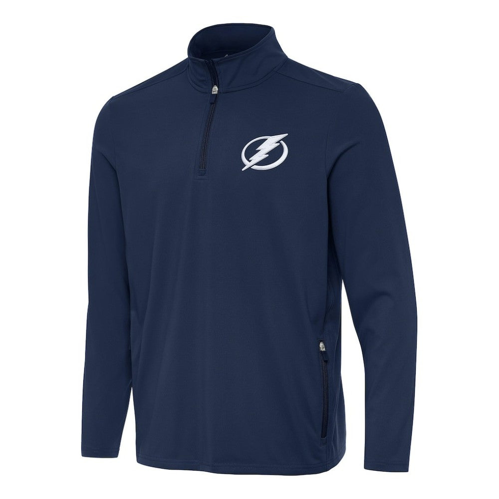 Tampa Bay Lightning Antigua Perilous Quarter-Zip Sweatshirt - Navy | NHL online