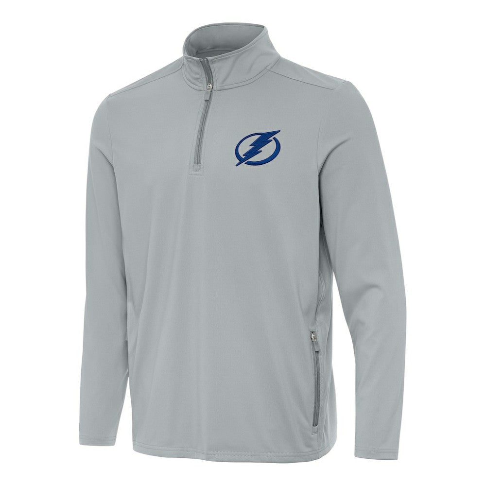 Tampa Bay Lightning Antigua Perilous Quarter-Zip Sweatshirt - Gray | NHL online