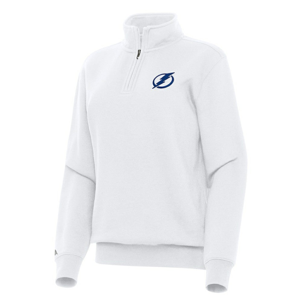 Tampa Bay Lightning Antigua Women's Victory Quarter-Zip Sweatshirt - White | NHL discount