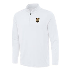 Vegas Golden Knights Antigua Reprocess Quarter-Zip Top - White | NHL near me