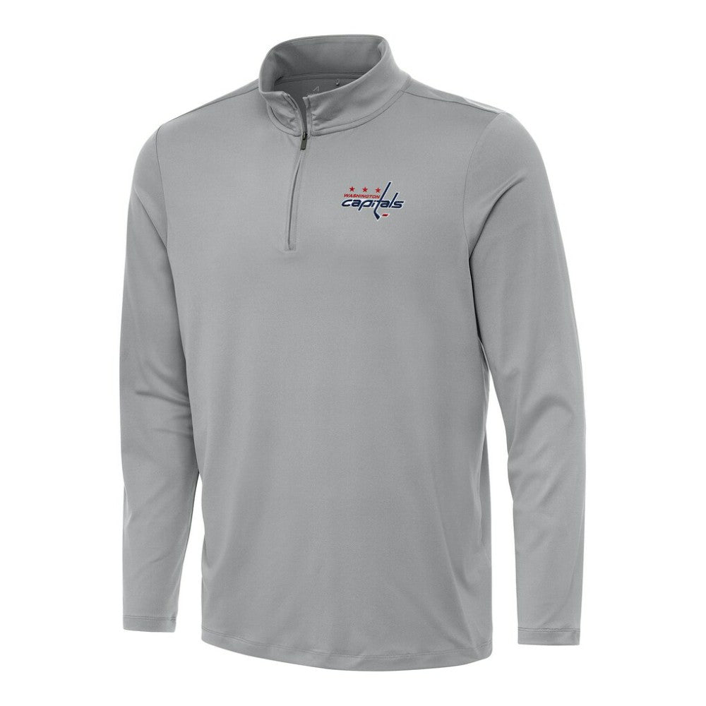 Washington Capitals Antigua Reprocess Quarter-Zip Top - Gray | NHL Clearance