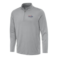 Washington Capitals Antigua Reprocess Quarter-Zip Top - Gray | NHL Clearance