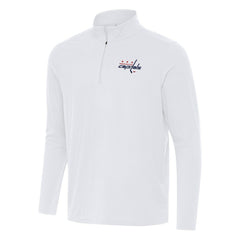 Washington Capitals Antigua Intent Quarter-Zip Top - White | NHL on sale