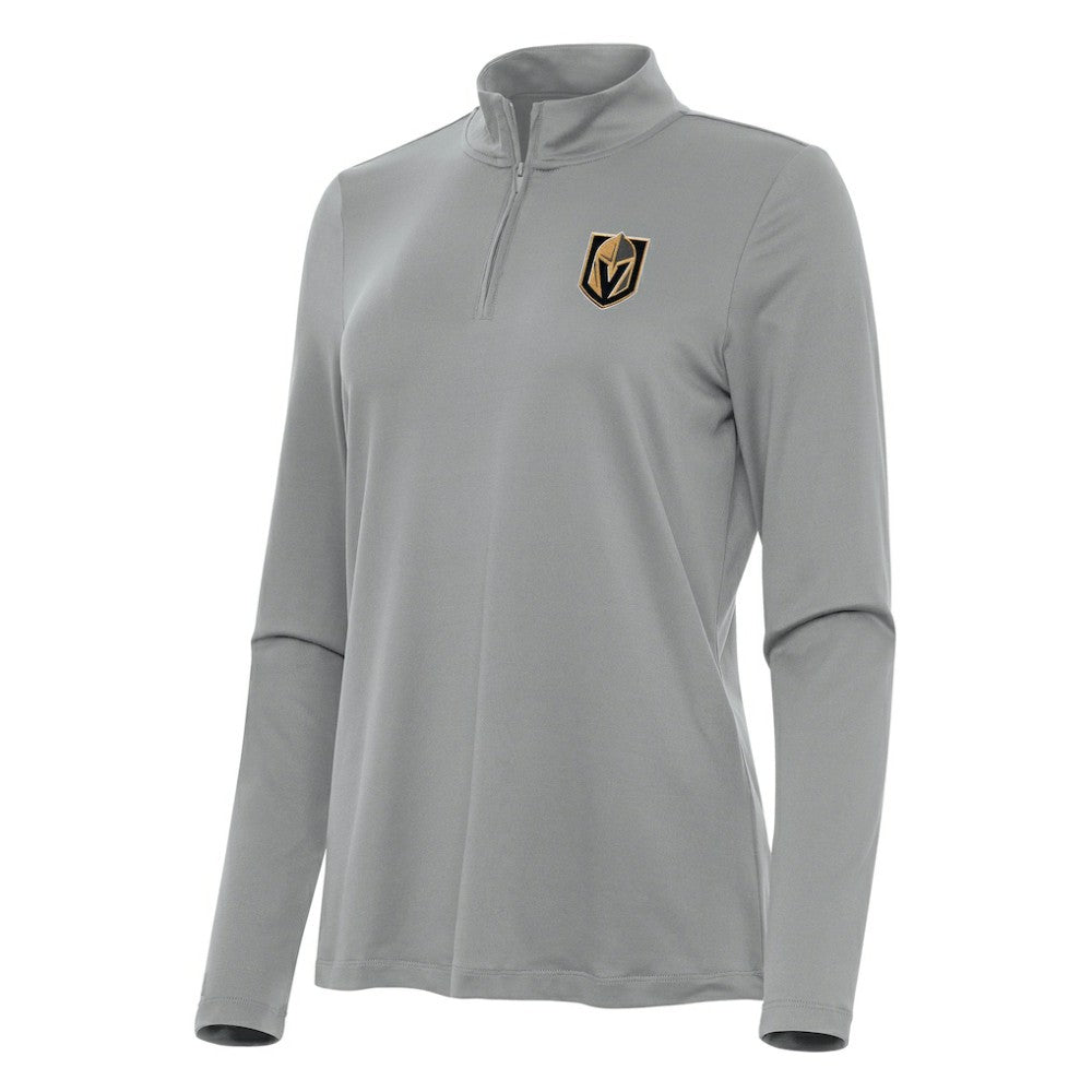 Vegas Golden Knights Antigua Women's Reprocess Quarter-Zip Top - Gray | NHL near me