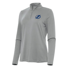 Tampa Bay Lightning Antigua Women's Reprocess Quarter-Zip Top - Gray | NHL Clearance