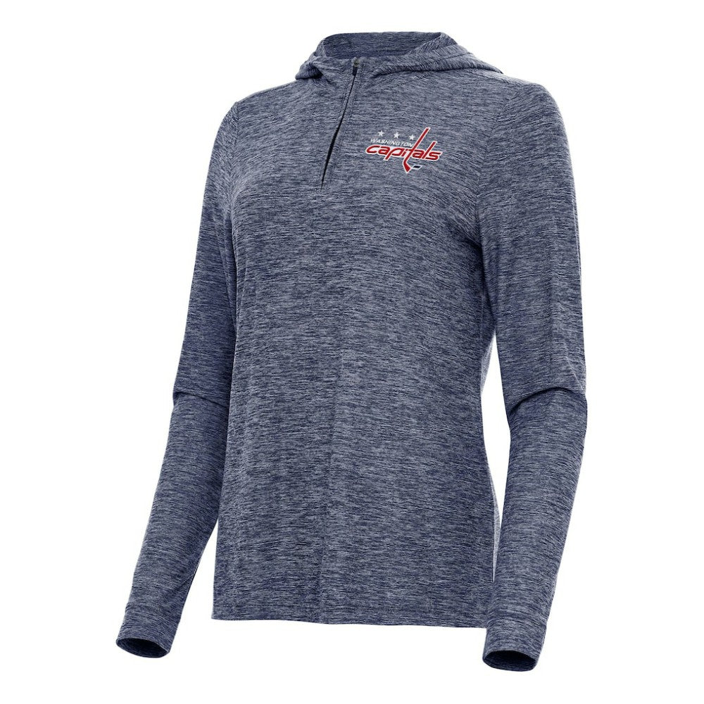 Washington Capitals Antigua Women's Daybreak Quarter-Zip Hoodie - Heather Navy | NHL discount