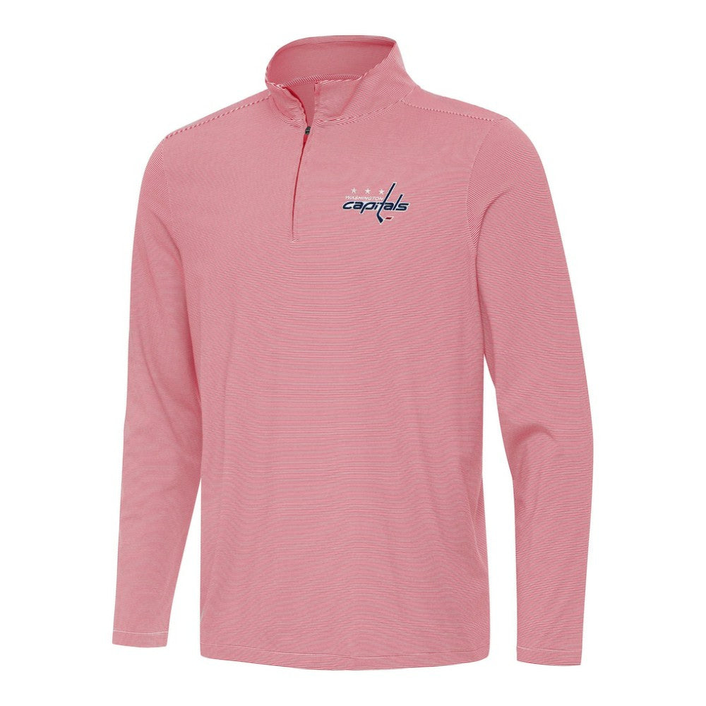 Washington Capitals Antigua Twine Quarter-Zip Top - Red | NHL Clearance