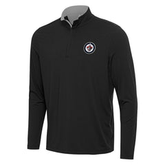 Winnipeg Jets Antigua Content Quarter-Zip Pullover Top - Black/Gray | NHL near me