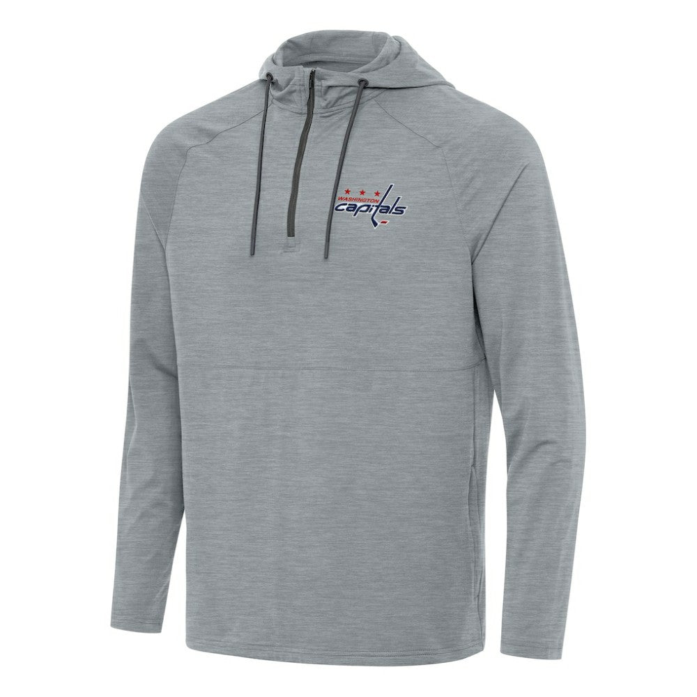 Washington Capitals Antigua Spikes Quarter-Zip Hoodie - Heather Gray | NHL discount