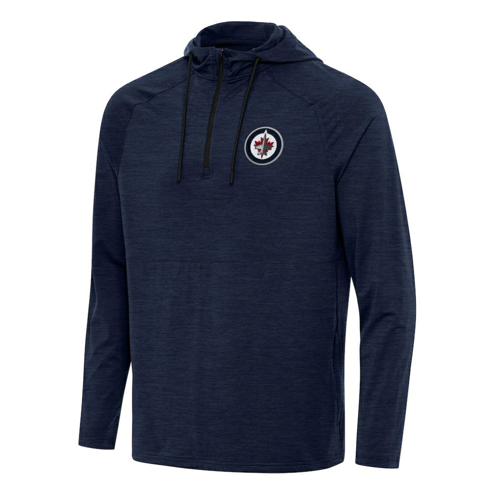 Winnipeg Jets Antigua Spikes Quarter-Zip Hoodie - Heather Navy | NHL sale