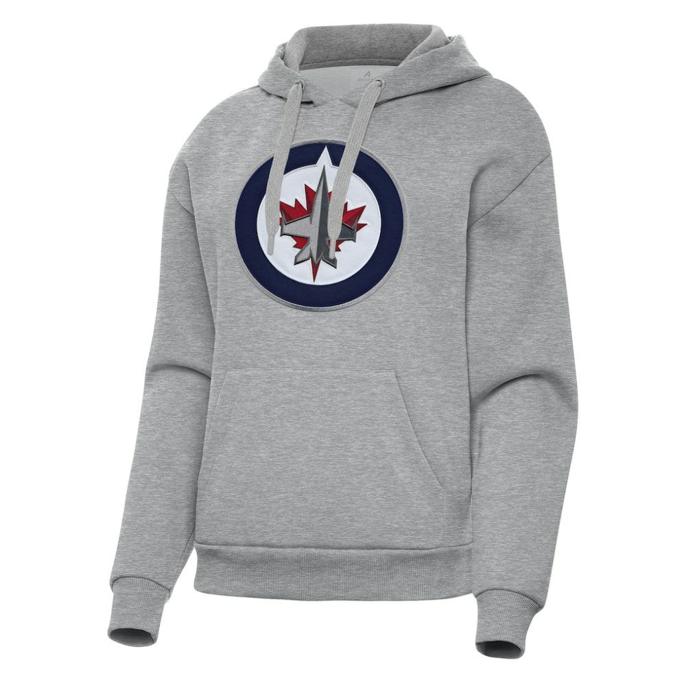 Winnipeg Jets Antigua Women's Victory Pullover Hoodie - Heather Gray | NHL sale