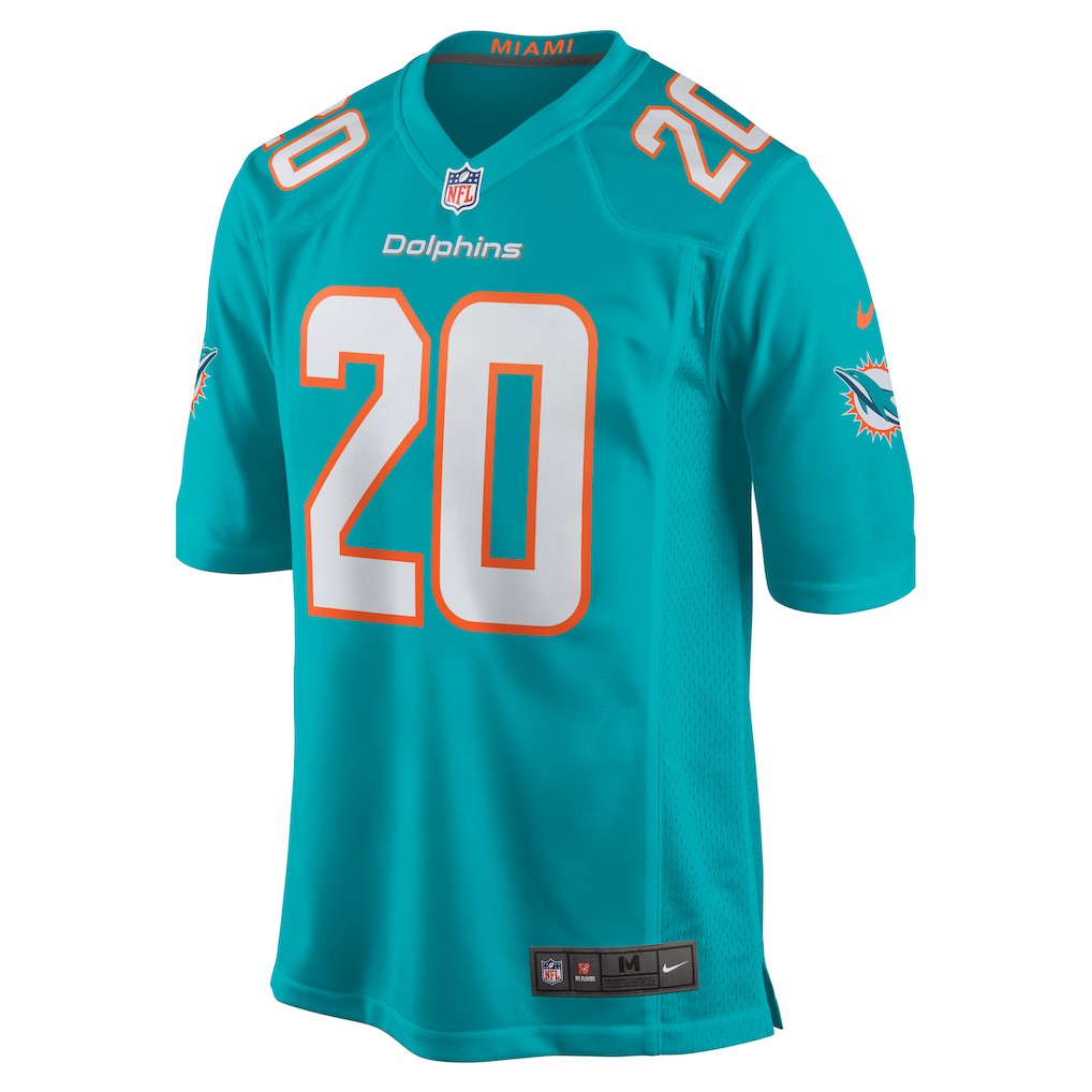 Jordyn Brooks Miami Dolphins Game Jersey - Aqua - Nike