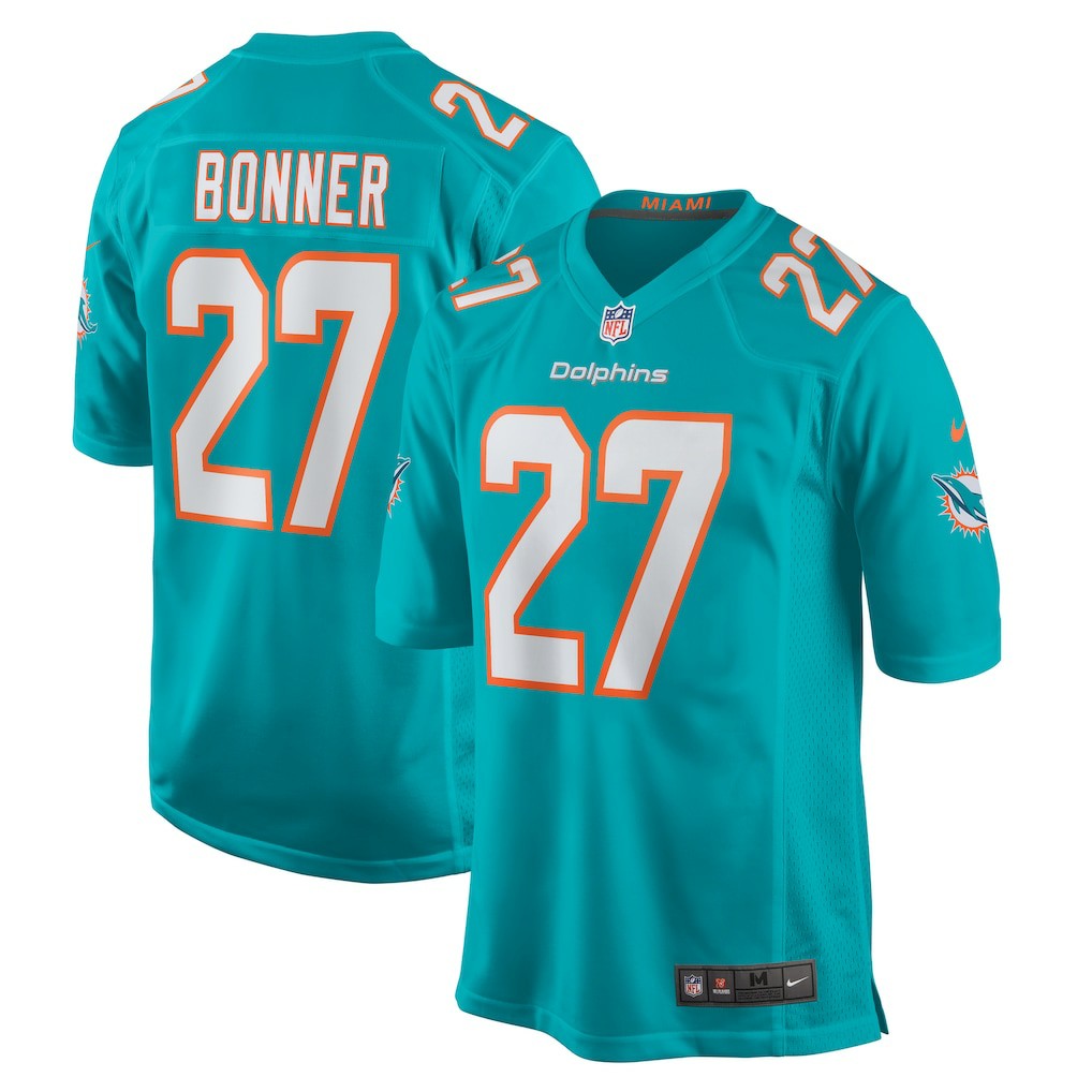 Ethan Bonner Miami Dolphins Game Jersey - Aqua - Nike