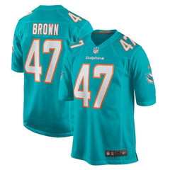 Cam Brown Miami Dolphins Game Jersey - Aqua - Nike