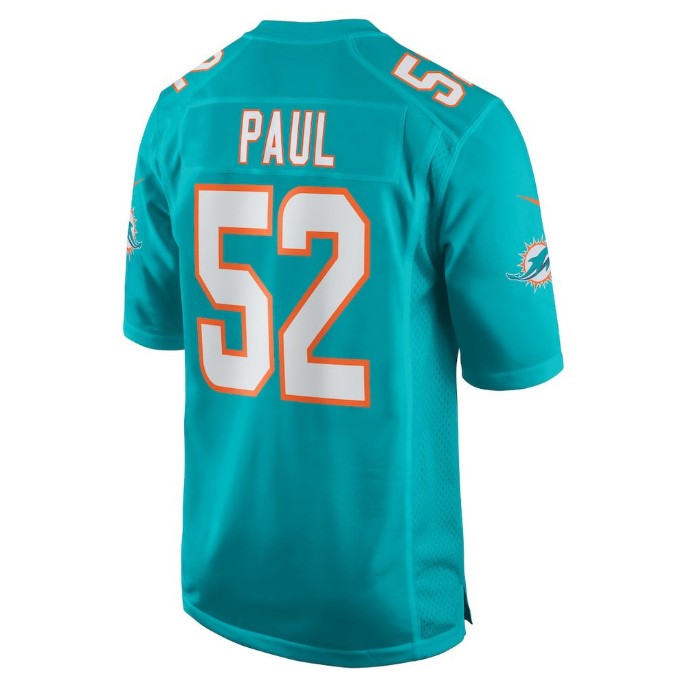 Patrick Paul Miami Dolphins Game Jersey - Aqua - Nike