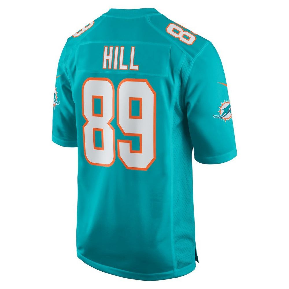 Julian Hill Miami Dolphins Game Jersey - Aqua - Nike