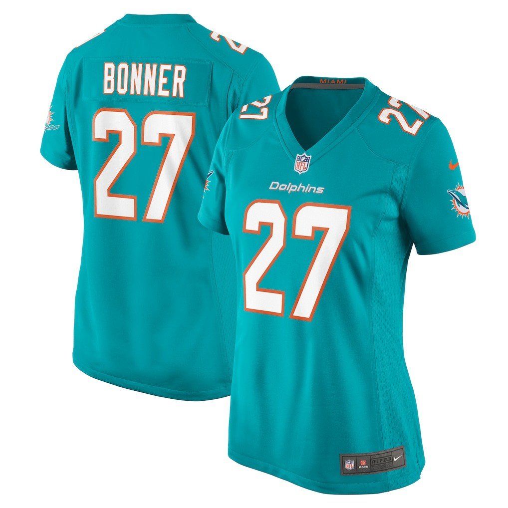 Ethan Bonner Miami Dolphins Women's Game Jersey - Aqua - Nike