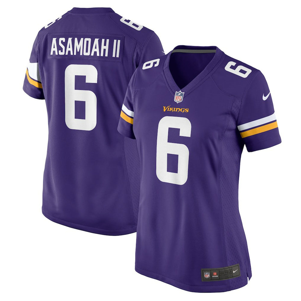 Brian Asamoah II Minnesota Vikings Women's Game Jersey - Purple - Nike