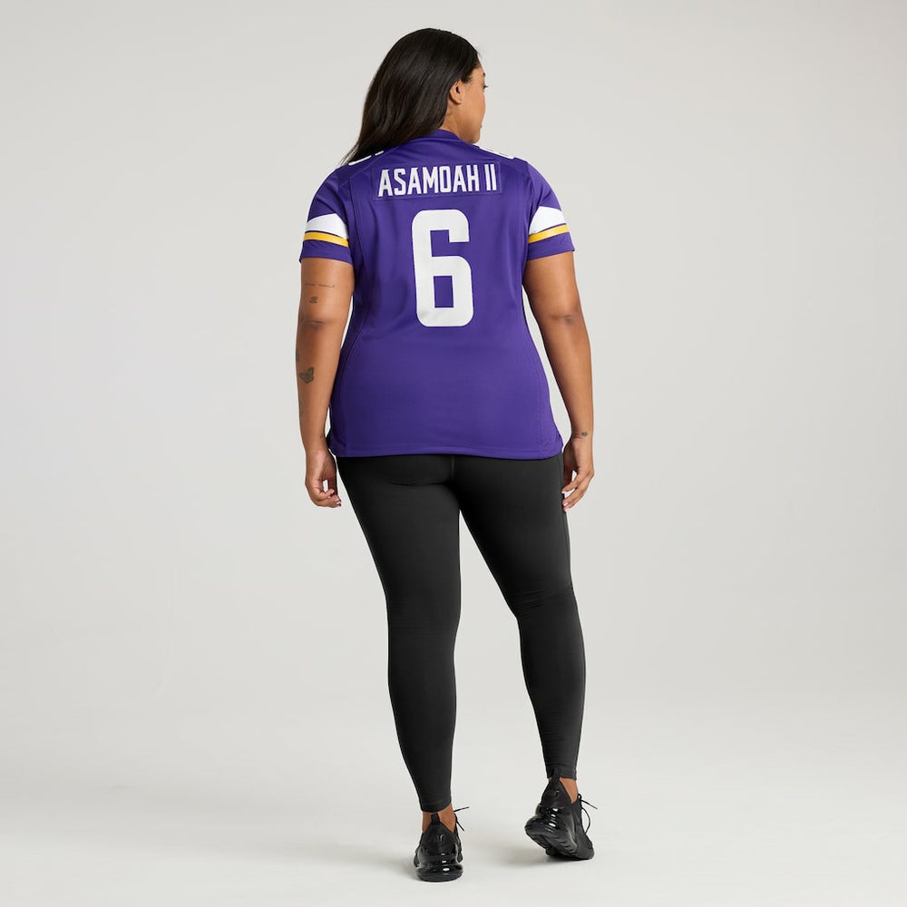 Brian Asamoah II Minnesota Vikings Women's Game Jersey - Purple - Nike